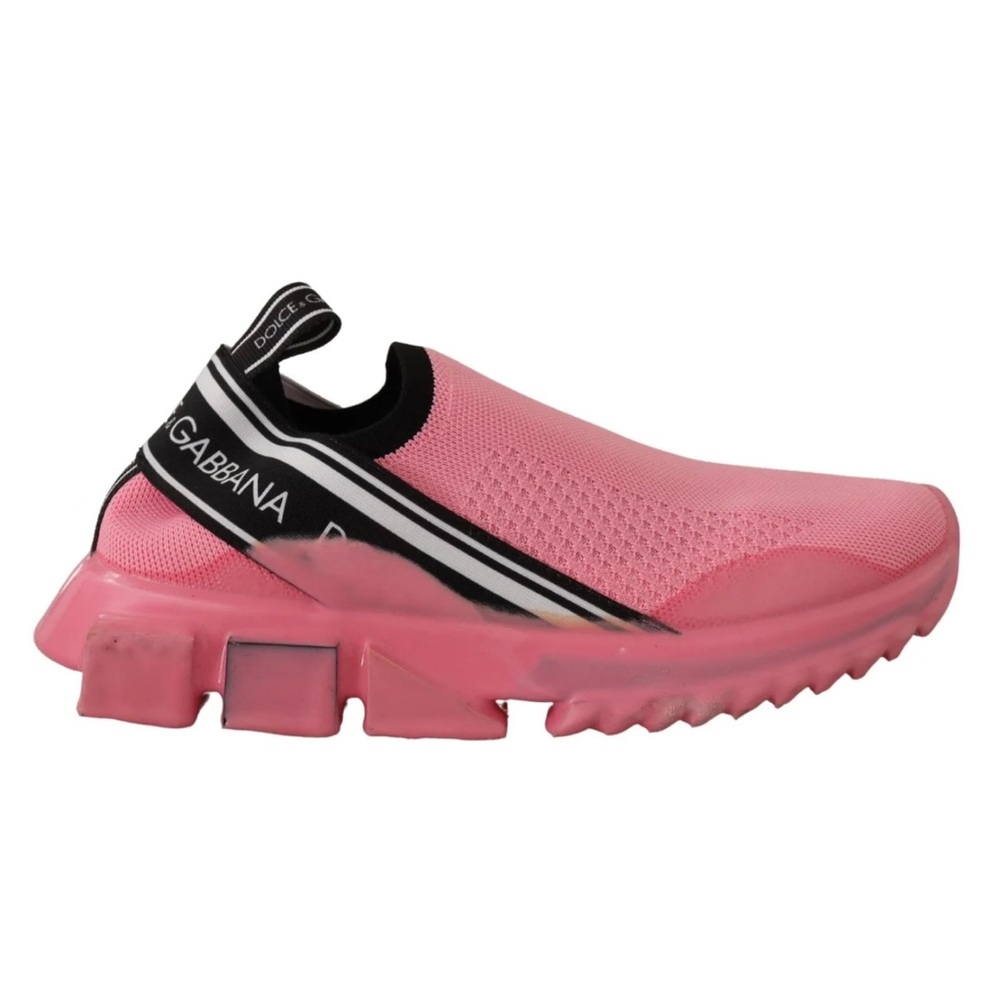 Dolce & Gabbana Women's Pink Slip-On Sneakers